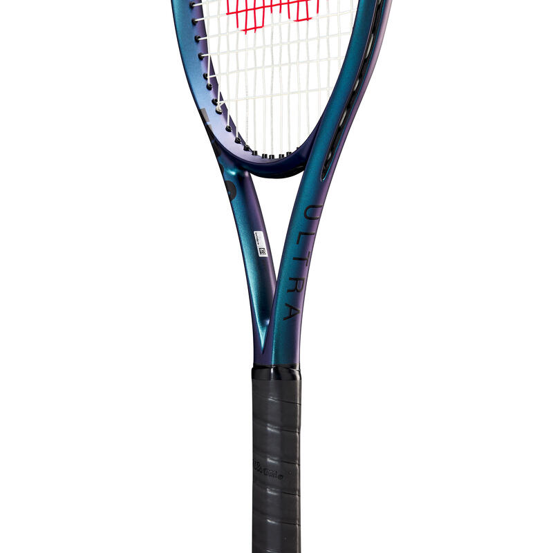 Felnőtt teniszütő Ultra 100 V4, 300 g, húrozás nélkül, kék 