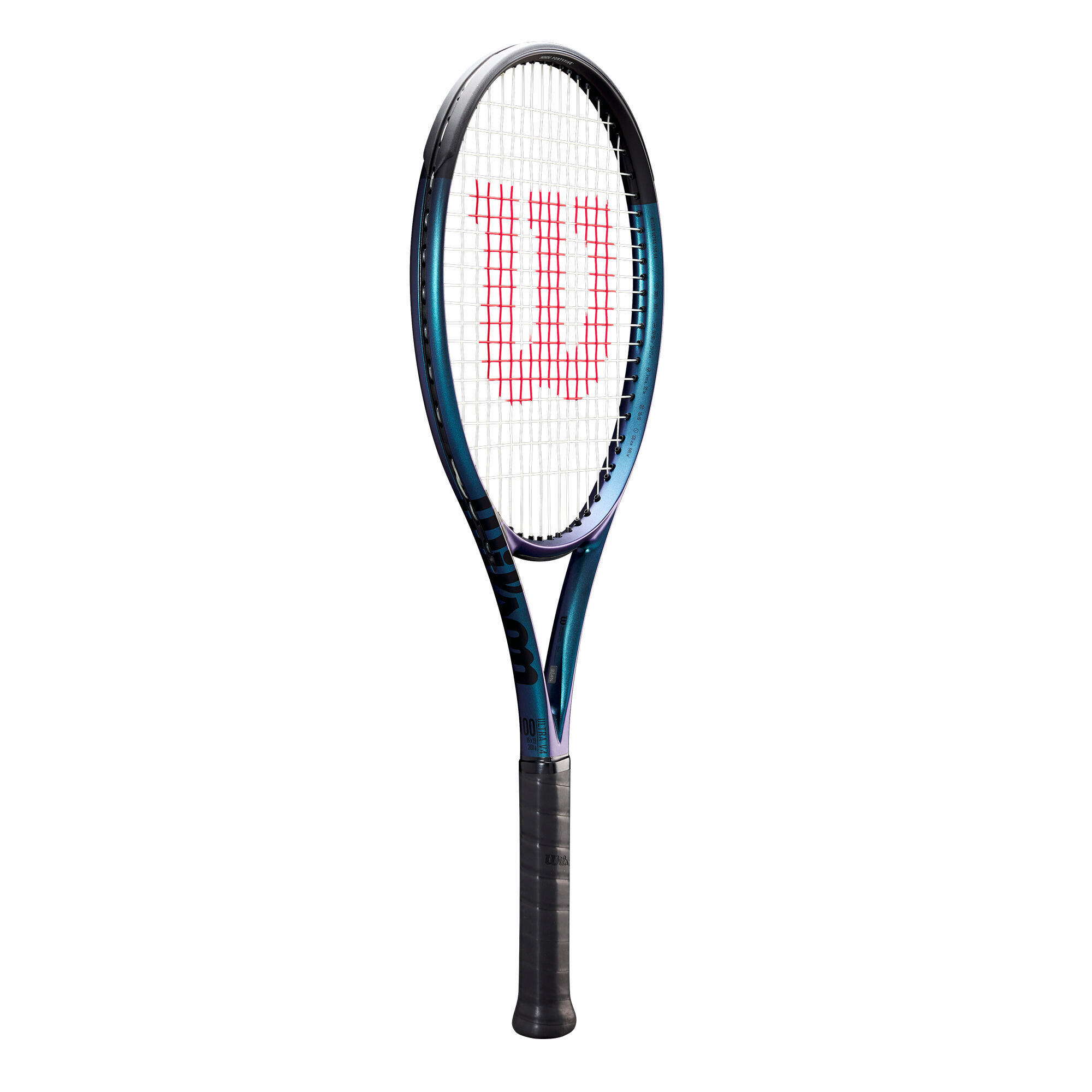 Tennisschläger Wilson - Ultra 100 V4 300 g unbesaitet blau  4/13