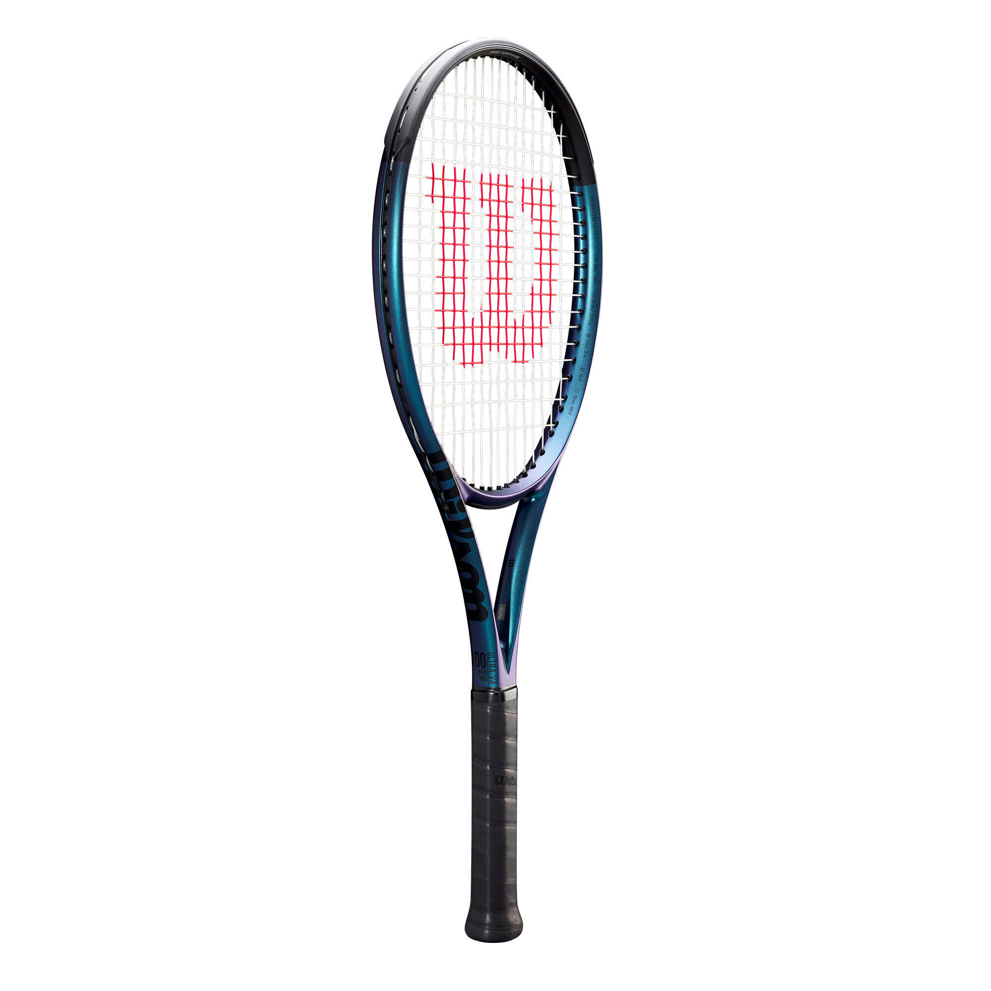 Adult 300 g Unstrung Tennis Racket Ultra 100 V4 - Blue 4/10