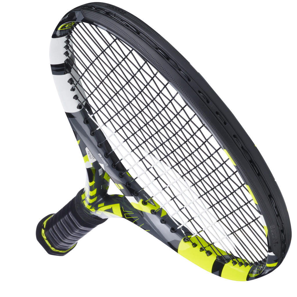 Pieaugušo tenisa rakete “Pure Aero”, 300 g, pelēka/dzeltena