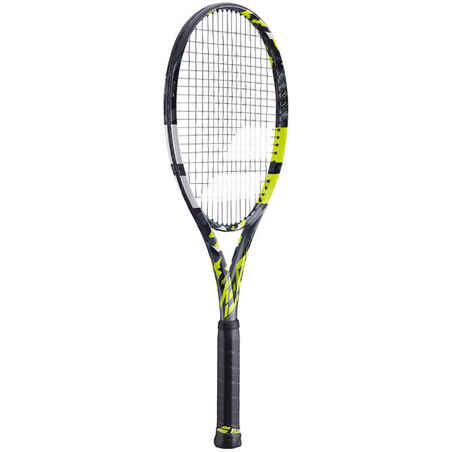 Suaugusiųjų teniso raketė „Pure Aero“, 300 g, pilka, geltona