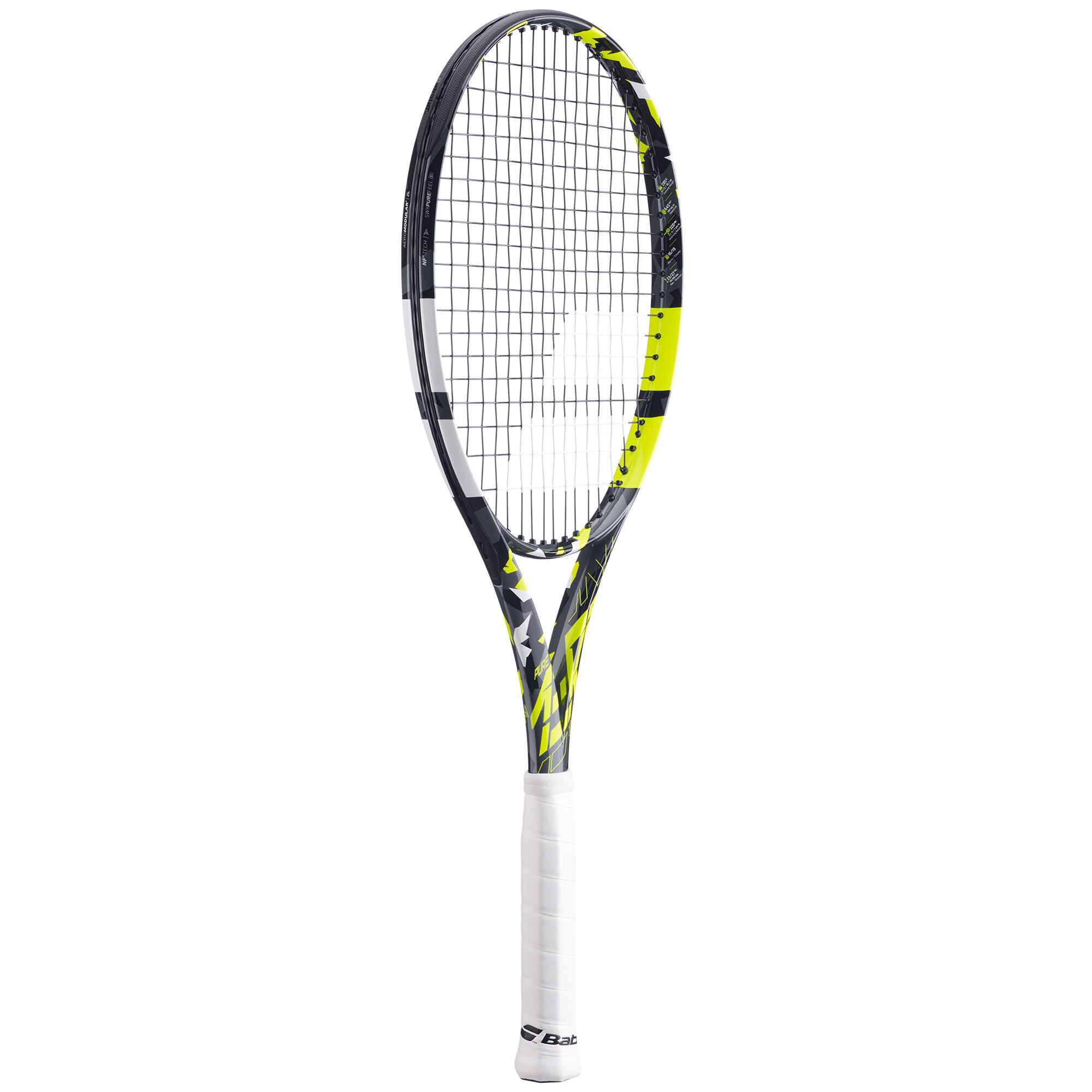 Raqueta tenis adulto Babolat Pure Aero Team 2022 Gris Amarillo