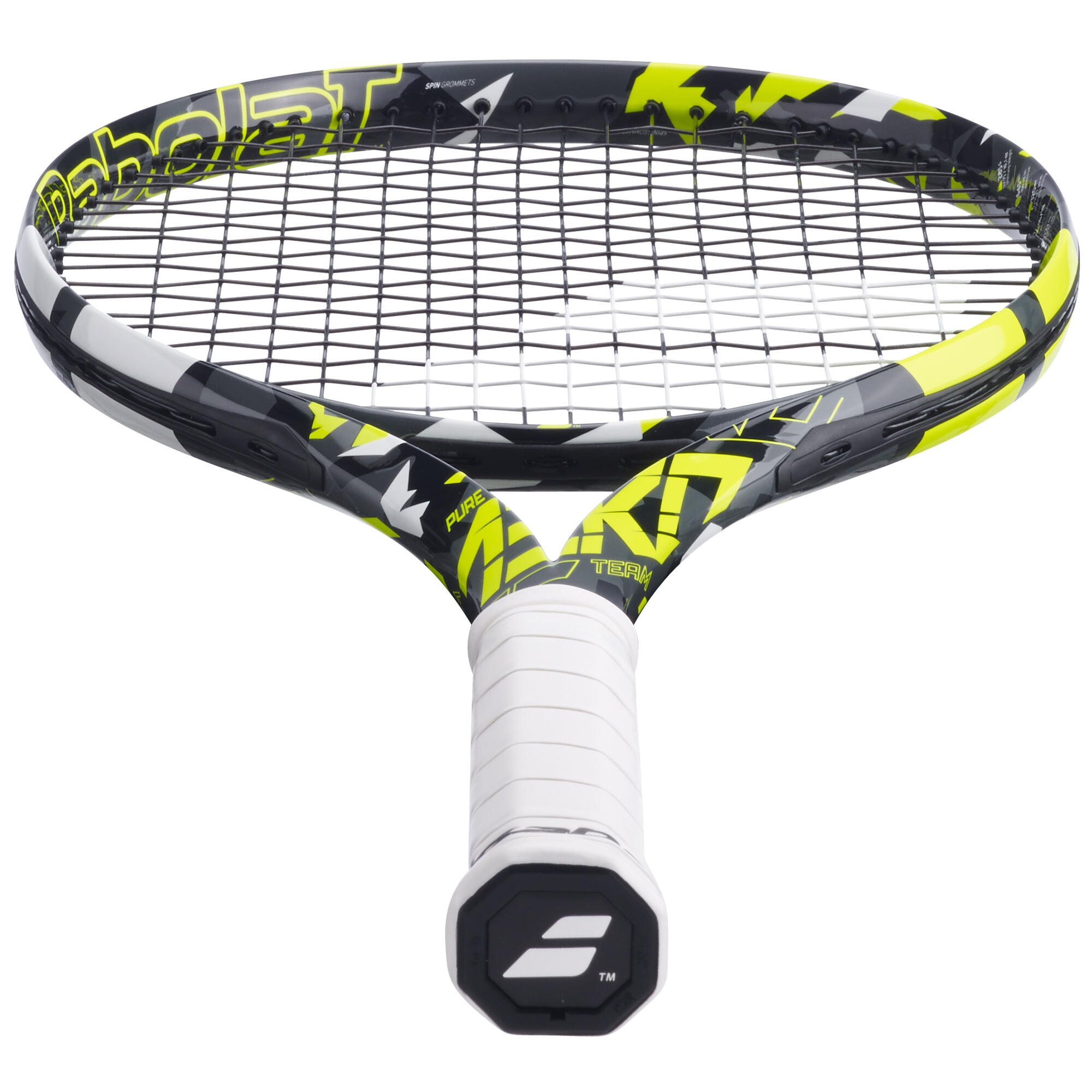 Adult Tennis Racket Pure Aero Team 285 g - Yellow 6/7