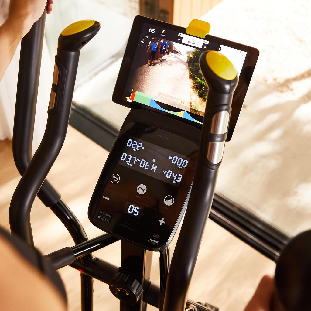 Vélo elliptique el540 blanc auto-alimenté et connecté, e-connected et kinomap