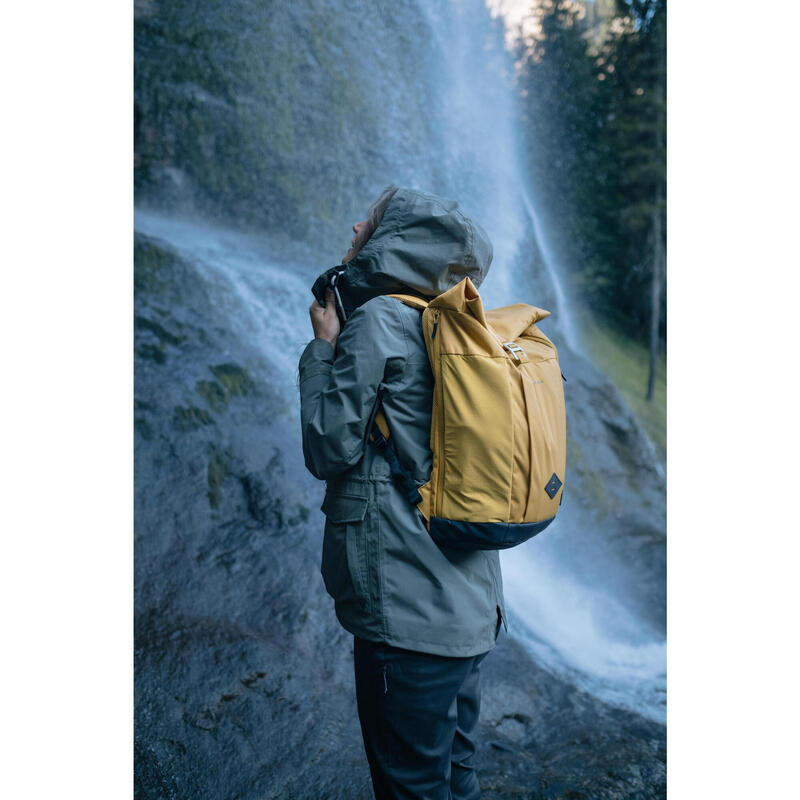 Mochila de caminhada 23L - NH500 Escape Rolltop amarelo