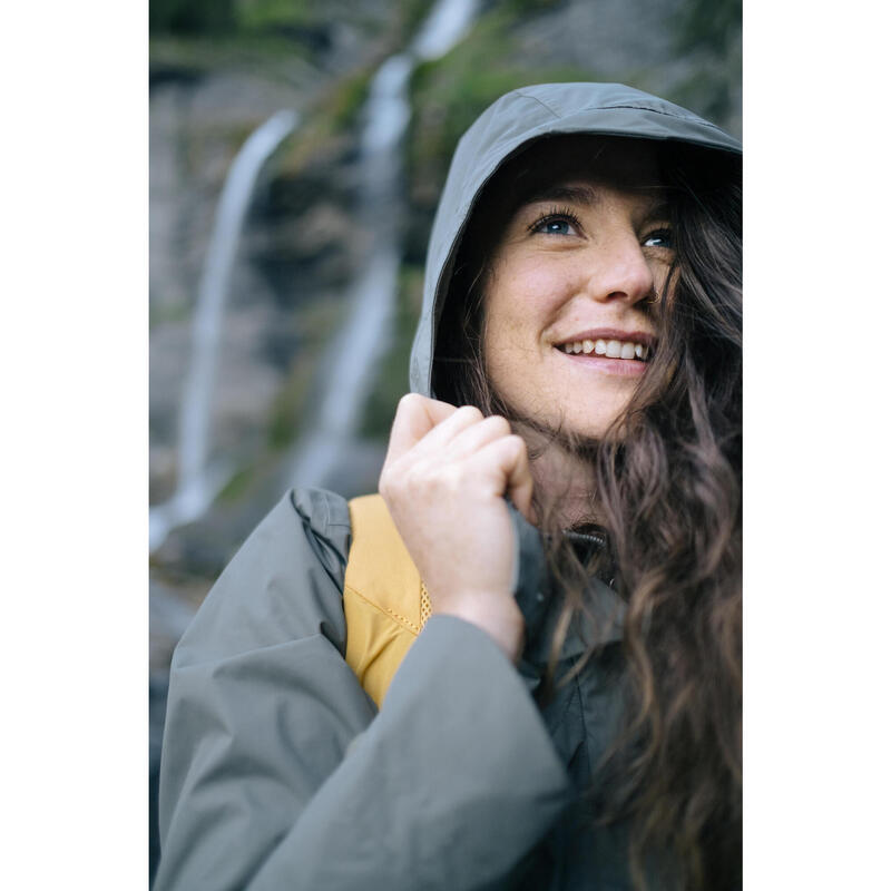 Kadın Outdoor Yağmurluk - Yeşil - NH500