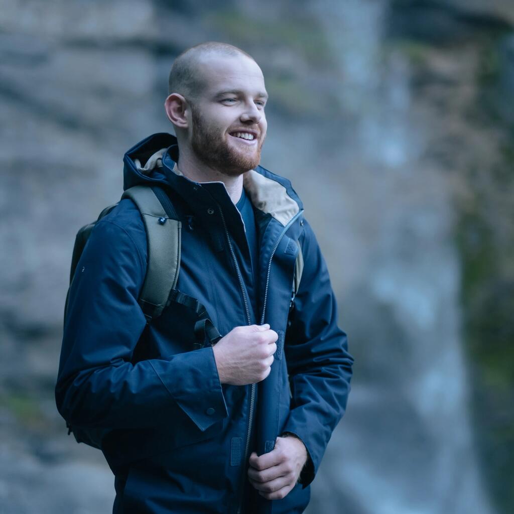 Men's Hiking Waterproof Jacket NH550 WP
