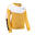 兒童保暖圓領運動衫 500 - 黃色／白色