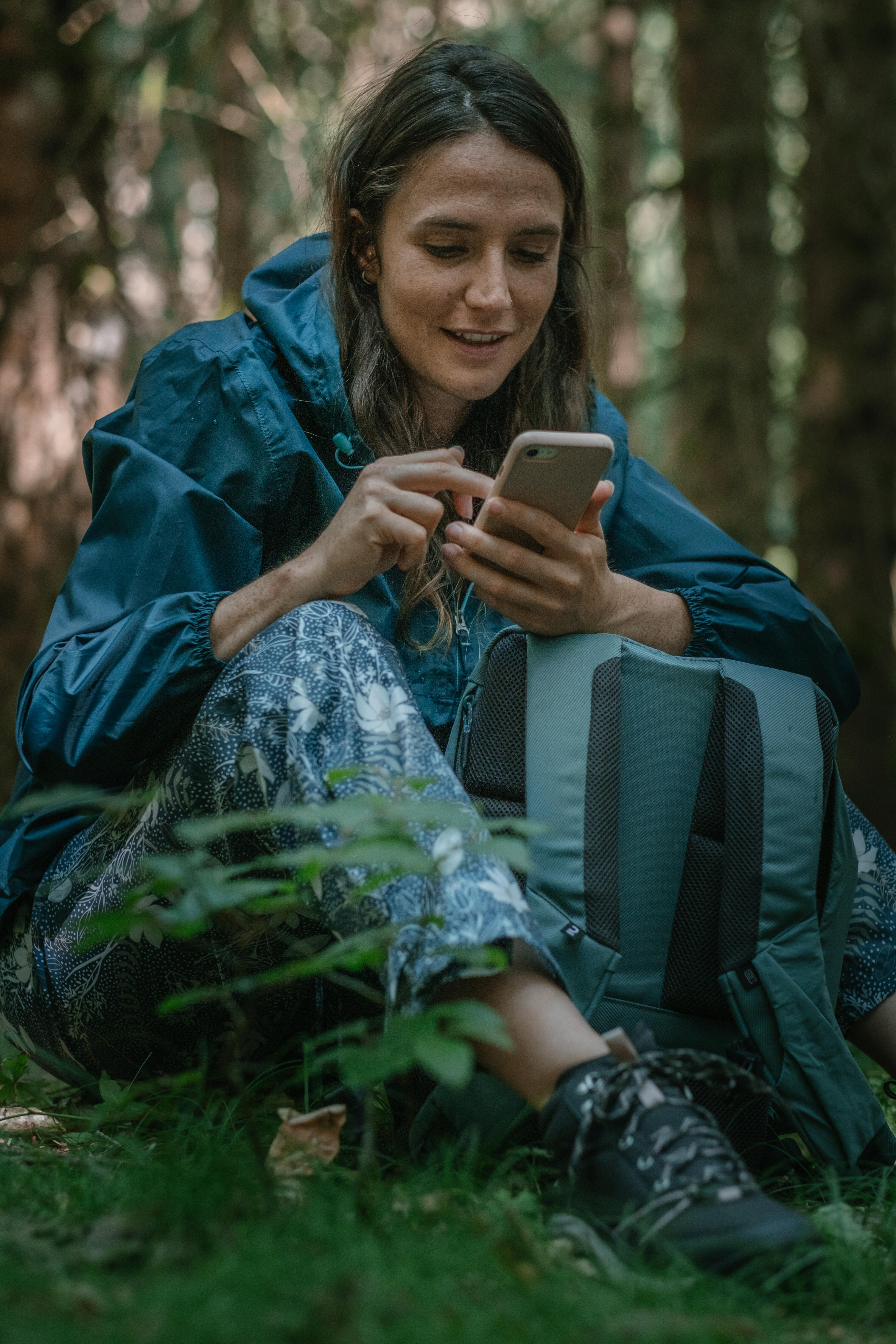 Women’s Hiking Waterproof Jacket - Raincut Blue - QUECHUA