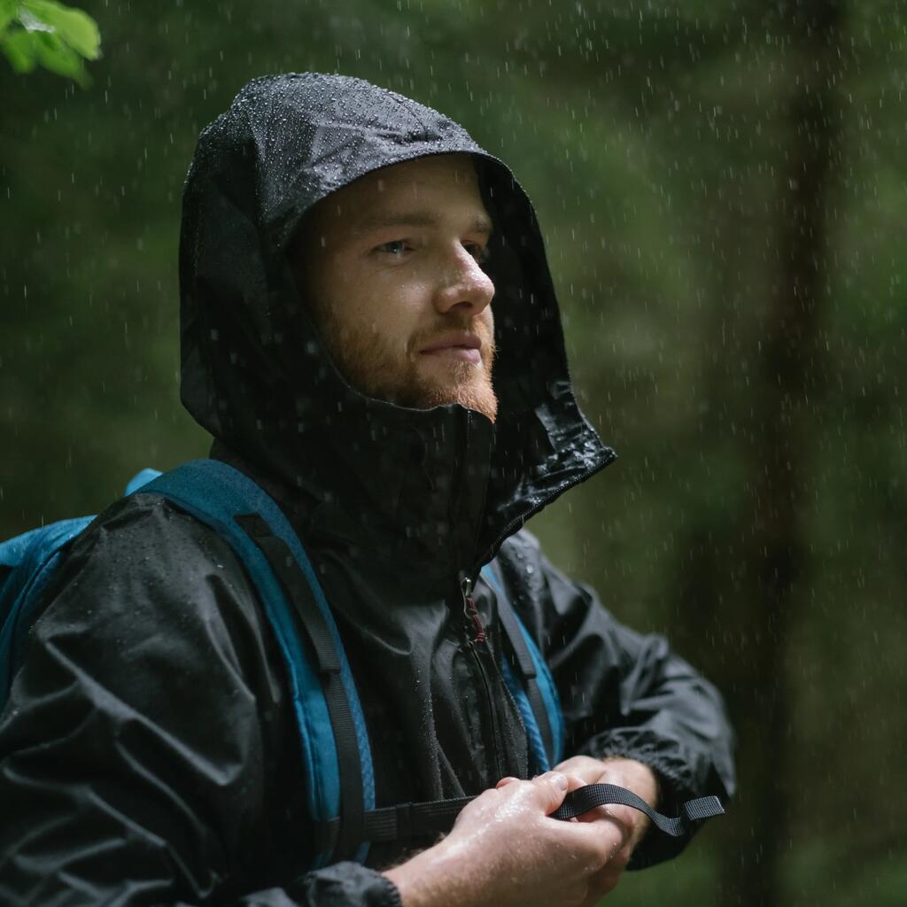 Men's Windproof and Water-repellent Hiking Jacket - Raincut Full Zip