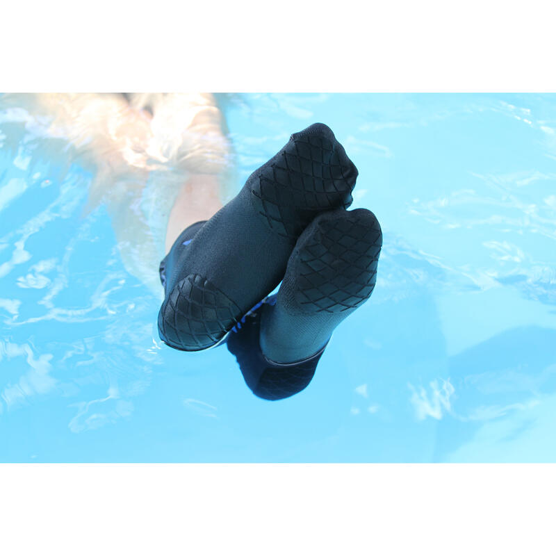calcetines técnicos antideslizantes natación piscina niños rojo blanco
