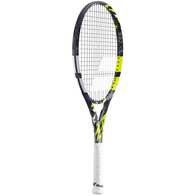 Tennisschläger Kinder - Pure Aero 26 Zoll besaitet schwarz/gelb