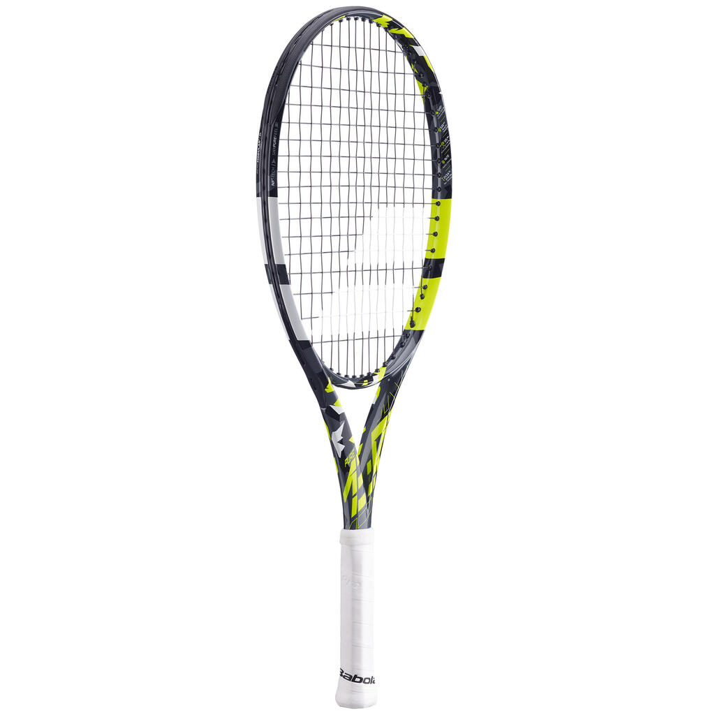 Crno-žuti dečji reket za tenis PURE AERO 25 2019