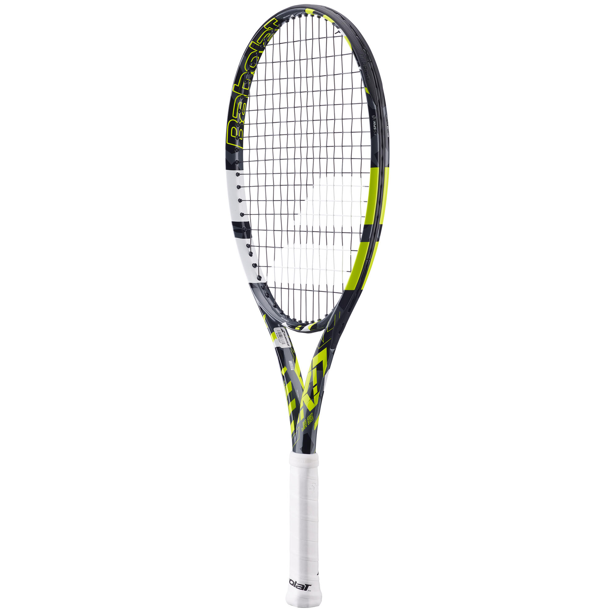 RAQUETE DE TÉNIS PURE AERO 25 CRIANÇA PRETO AMARELO  3/7