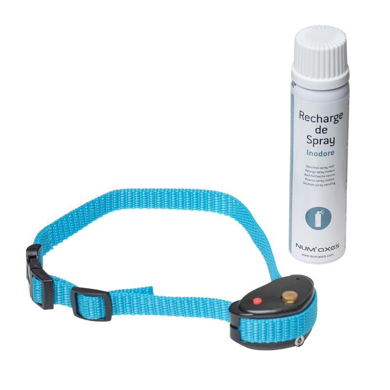 Collier anti-aboiement pour chien Num'axes Canicalm spray citronnelle