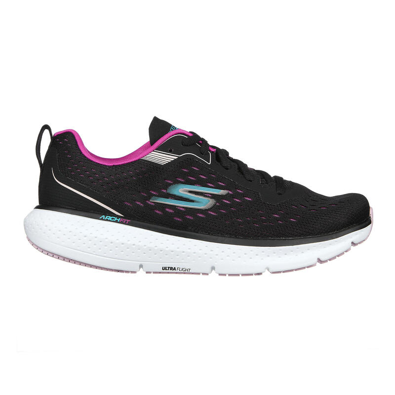 Laufschuhe Damen Skechers - Go Pure schwarz/rosa