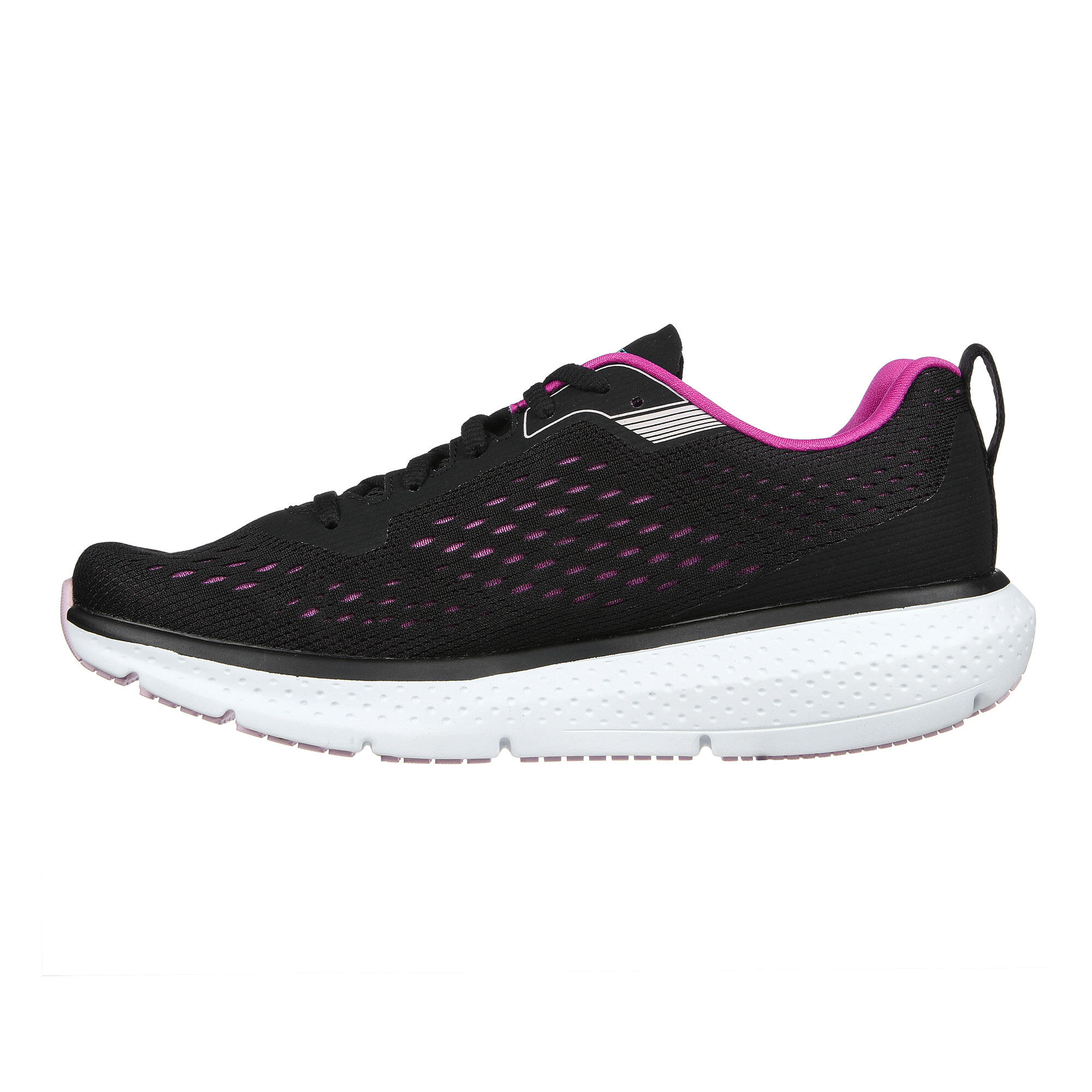 WOMEN'S ROAD RUNNING SHOES - GO PURE BLACK/PINK