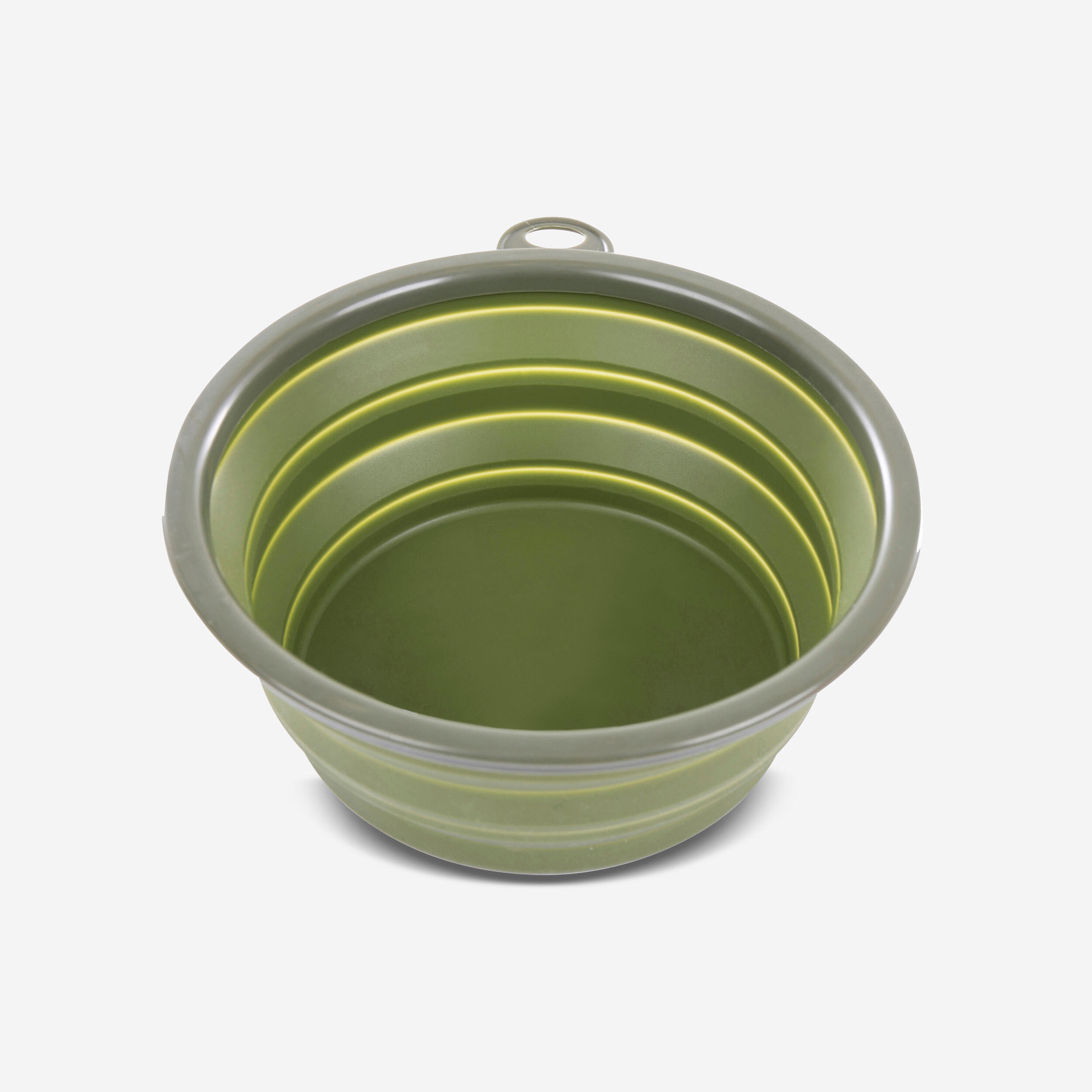 Collapsible travel bowl for dogs Khaki 1/2
