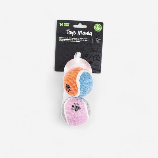 Zestaw 2 piłek tenisowych dla psa