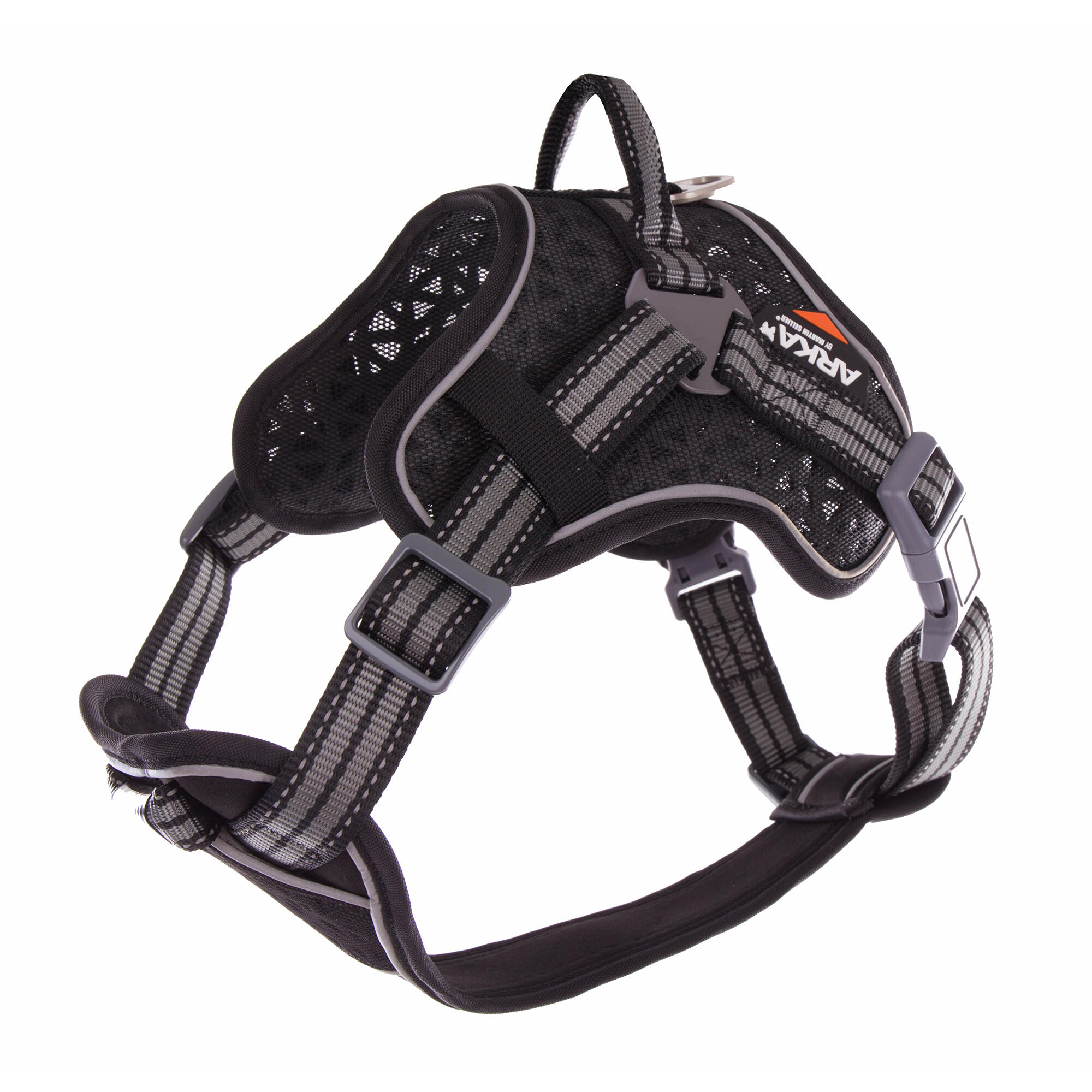 Dog harness, dark grey