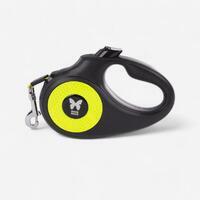 Laisse sangle fluo rétractable pour chien