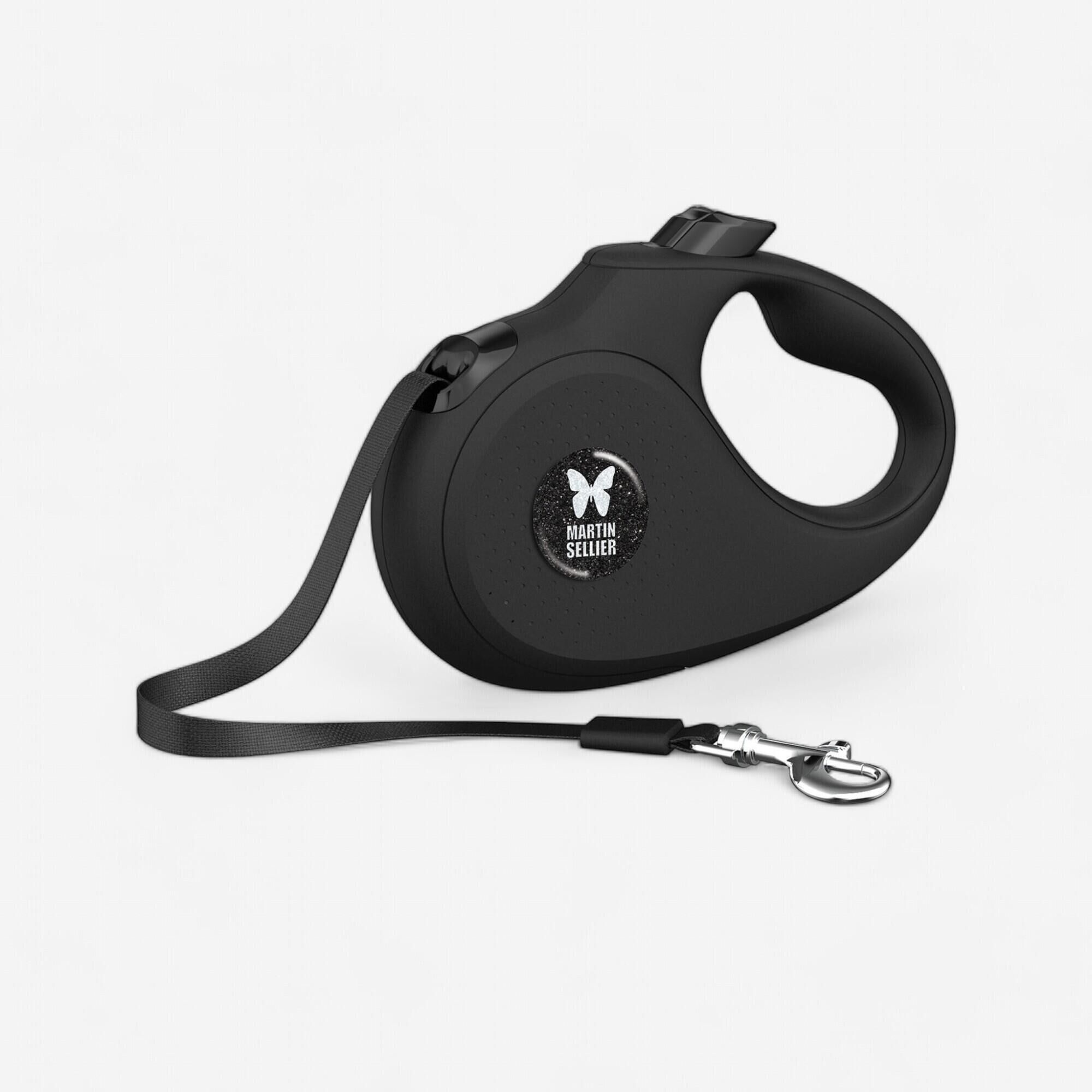 MARTIN SELLIER Retractable dog leash black