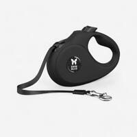Laisse sangle rétractable pour chien noire