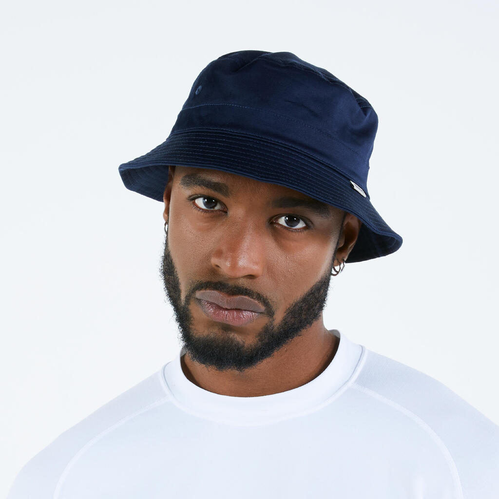 Adults’ Sailing boat hat 100 - Navy blue cotton