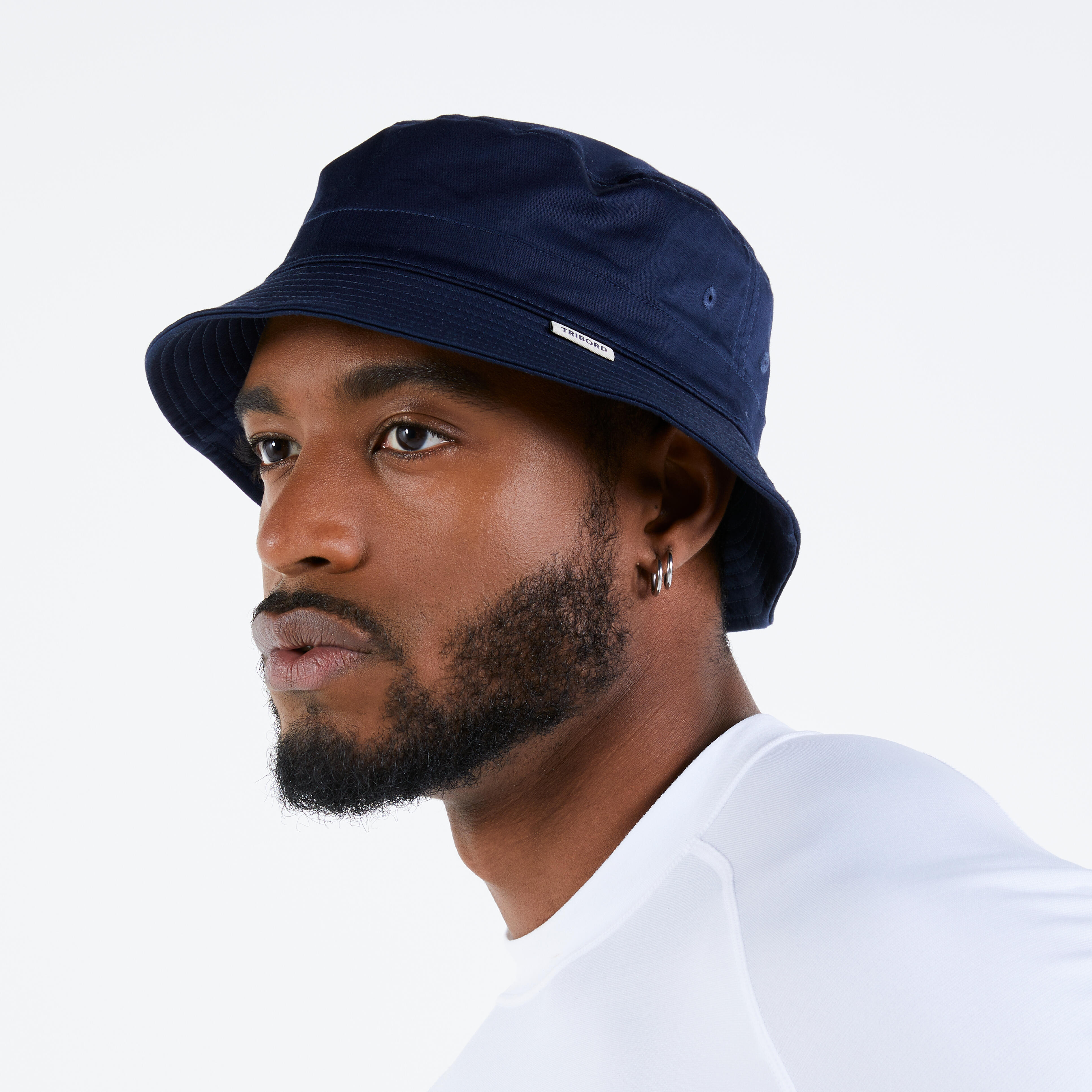 Adults’ Sailing boat hat 100 Navy blue cotton
