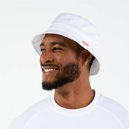 Adults’ Sailing boat hat 100 - White cotton