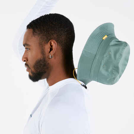 Buriavimo skrybėlė suaugusiems „100“, iš medvilnės, žalsvai rusva
