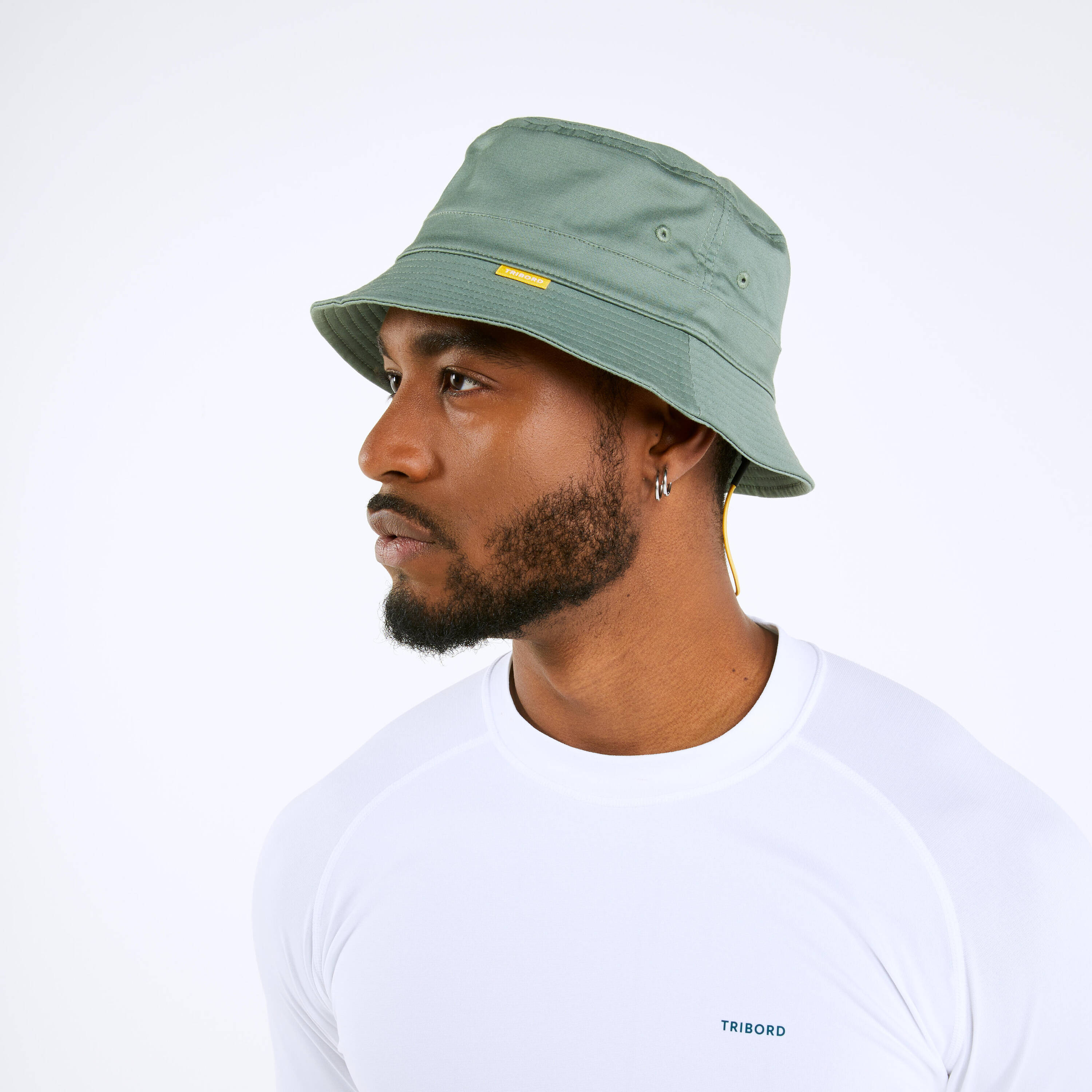 Adults’ Sailing boat hat 100 Khaki cotton -  2