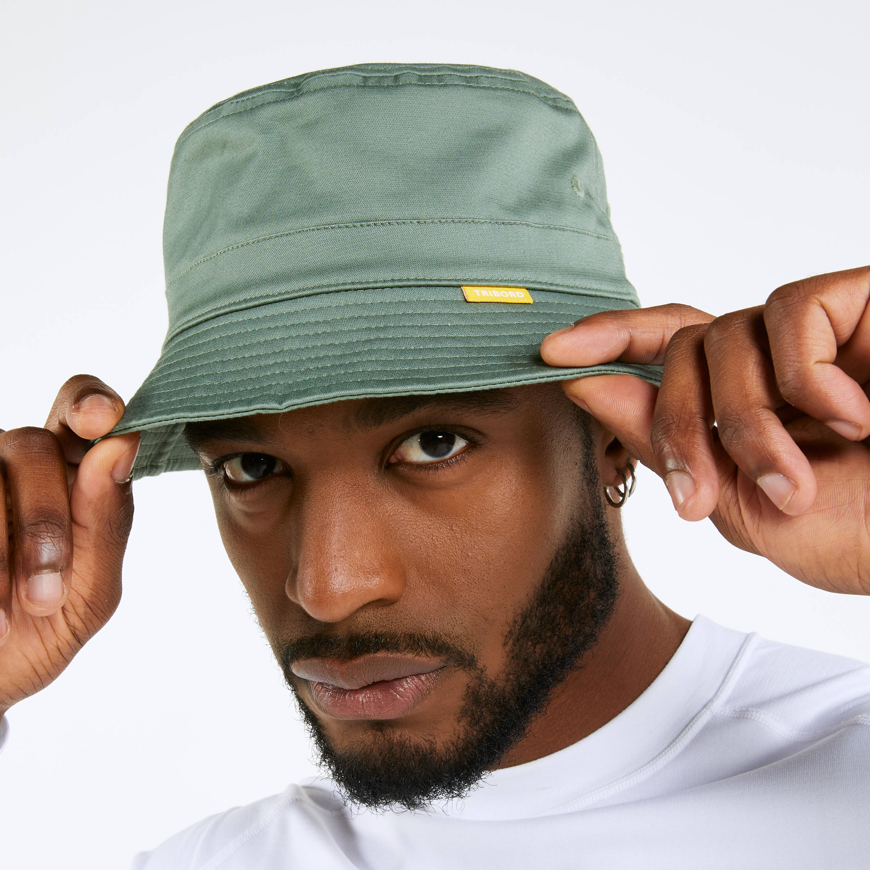 Adults’ Sailing boat hat 100 Khaki cotton -  5