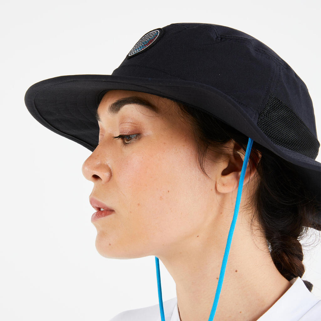 Chapeau bateau Sailing 500 adulte voile Noir