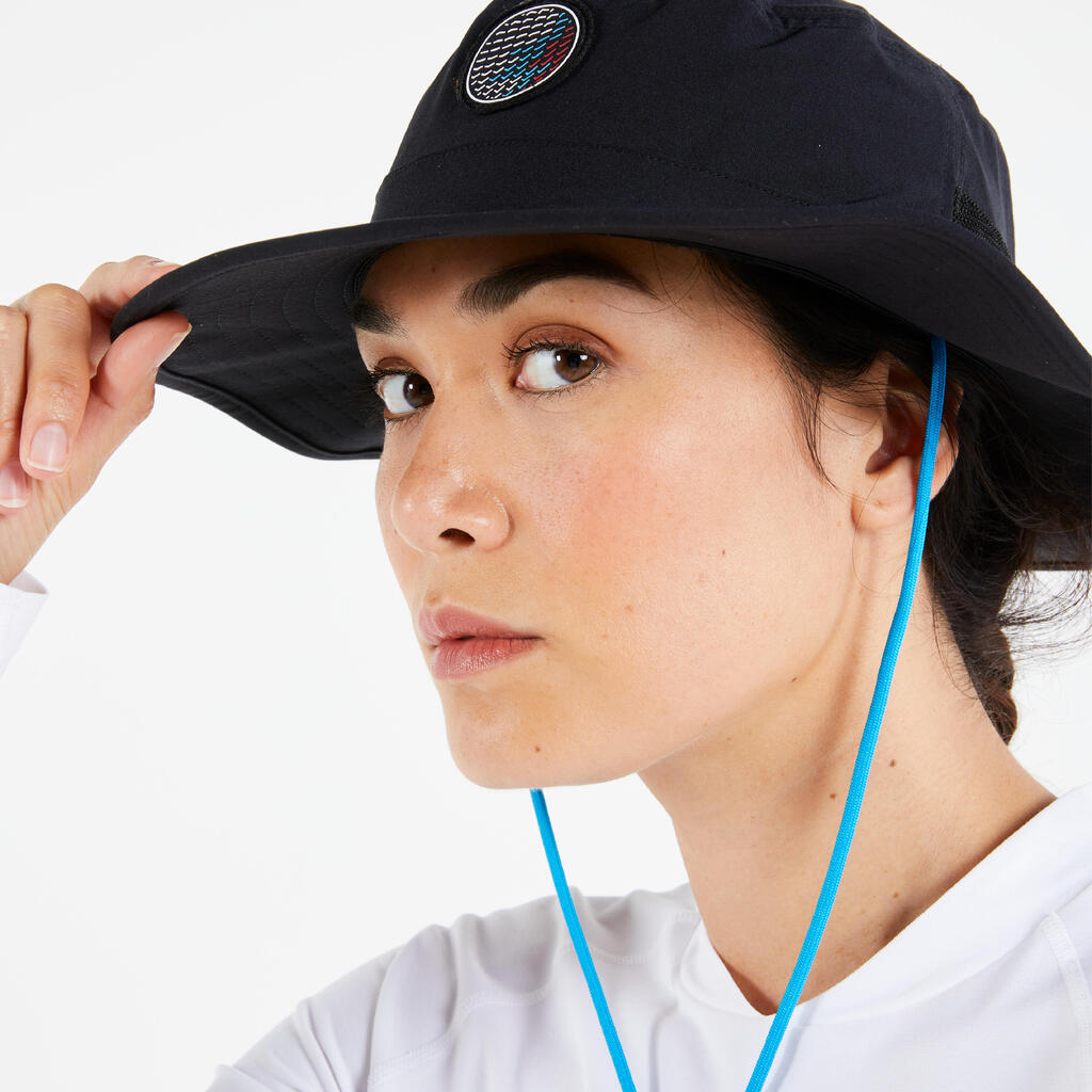 Chapeau bateau Sailing 500 adulte voile Noir