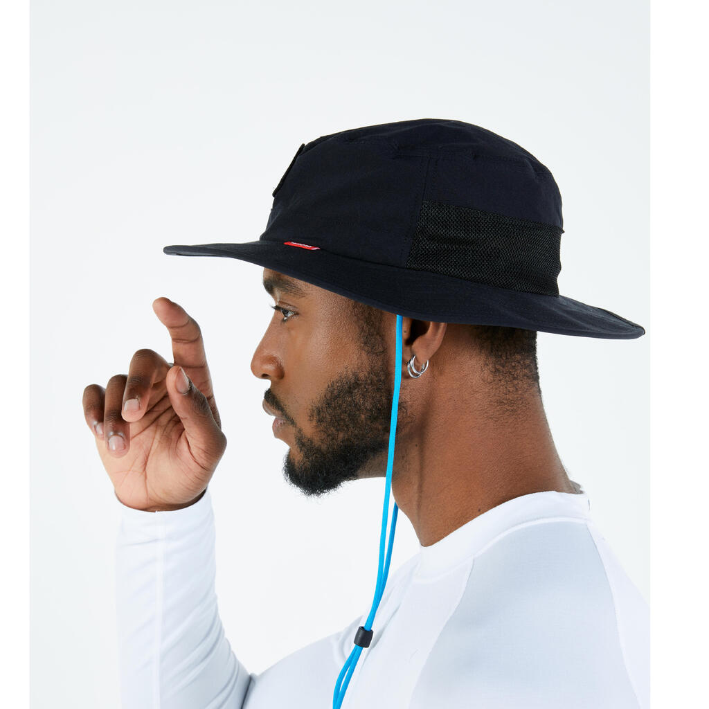 Chapeau bateau Sailing 500 adulte voile Noir