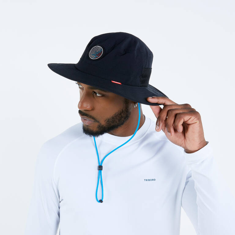 Adults’ Sailing Boat Hat 500 Black Decathlon