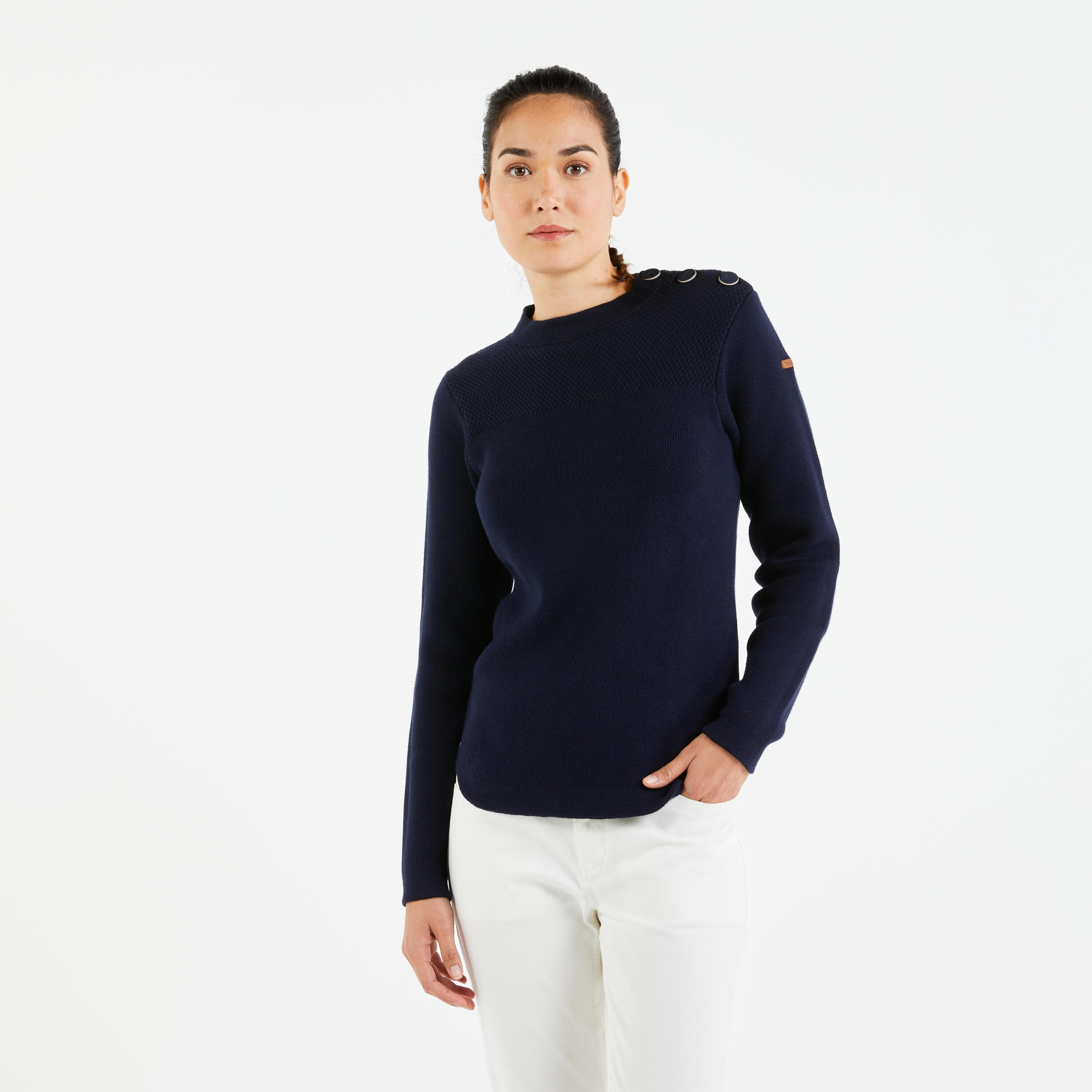 Women's Sailing Pullover - Navy Blue 5/6