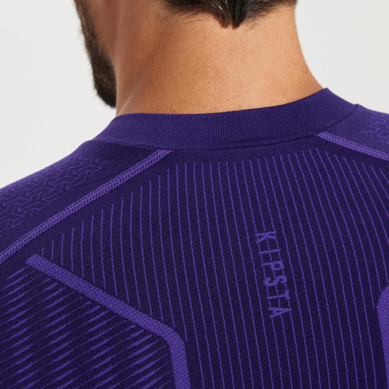 Damen/Herren Fussball Funktionsshirt langarm ‒ Keepdry 500 violett