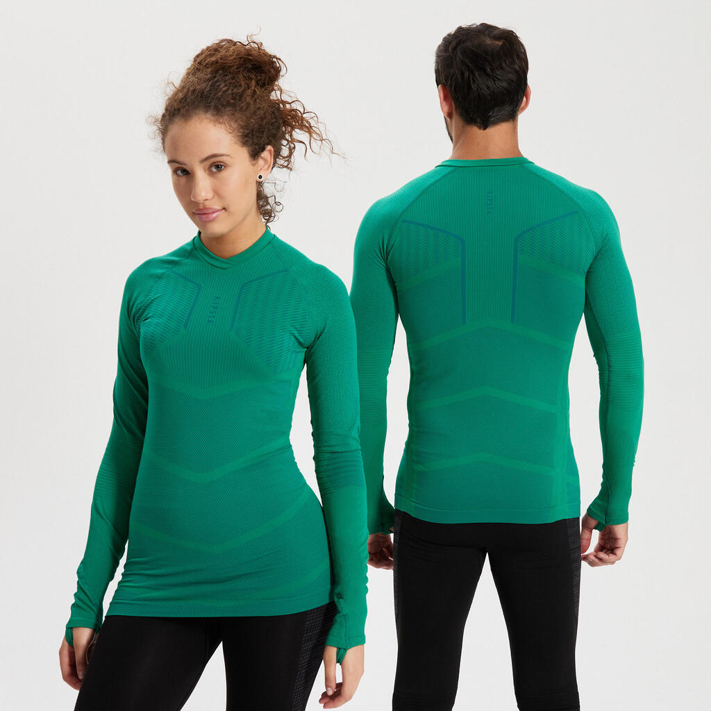 Suaugusiųjų termoizoliaciniai marškinėliai ilgomis rankovėmis „Keepdry 500“