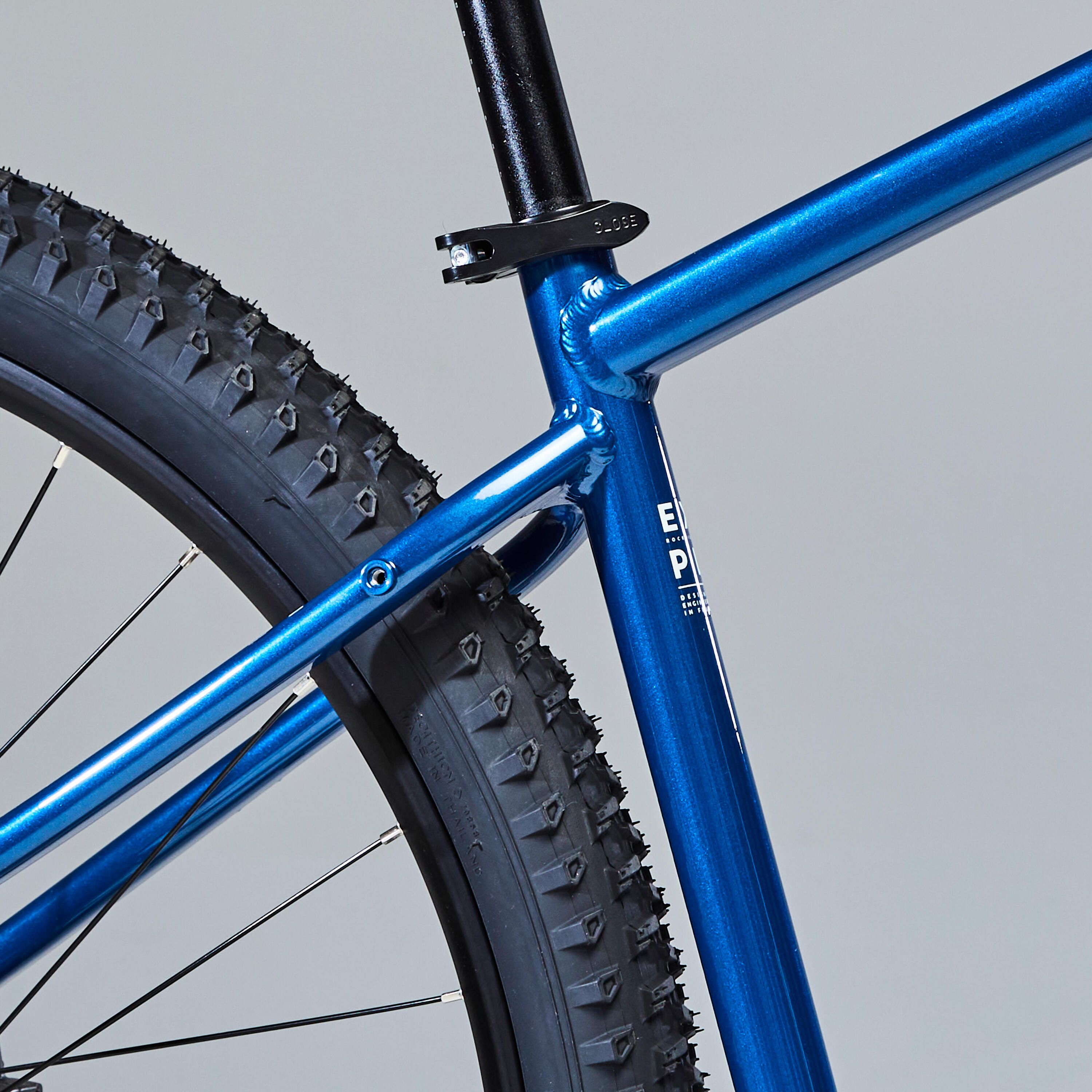 Bicicleta de montaña 29" aluminio Rockrider Explore 520 azul naranja 9/18