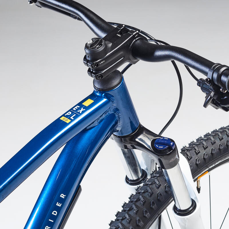 Bicicleta de montaña 29" aluminio Rockrider Explore 520 azul naranja