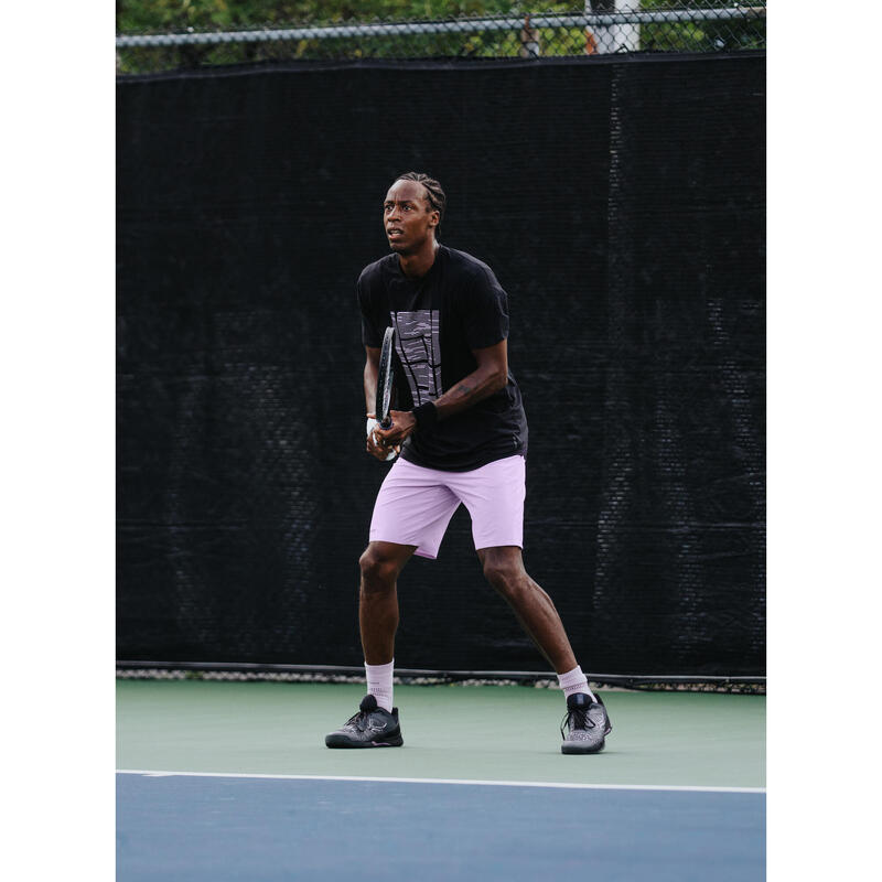 Férfi teniszpóló TTS Soft - Gaël Monfils, fekete 