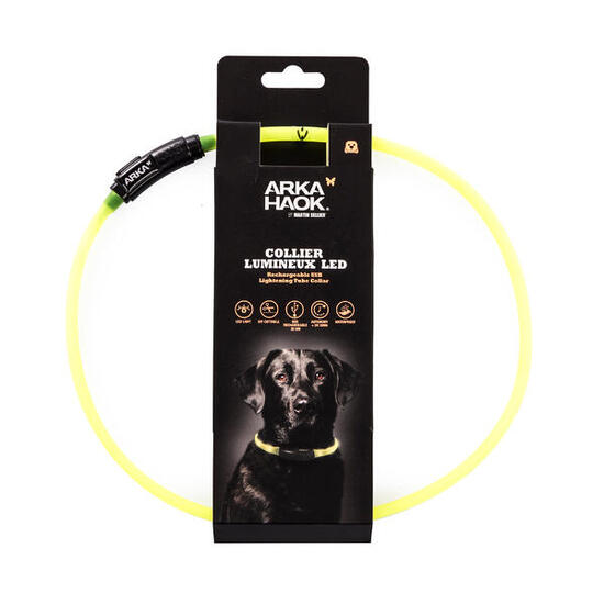 Hundehalsband, leuchtend, Gelb