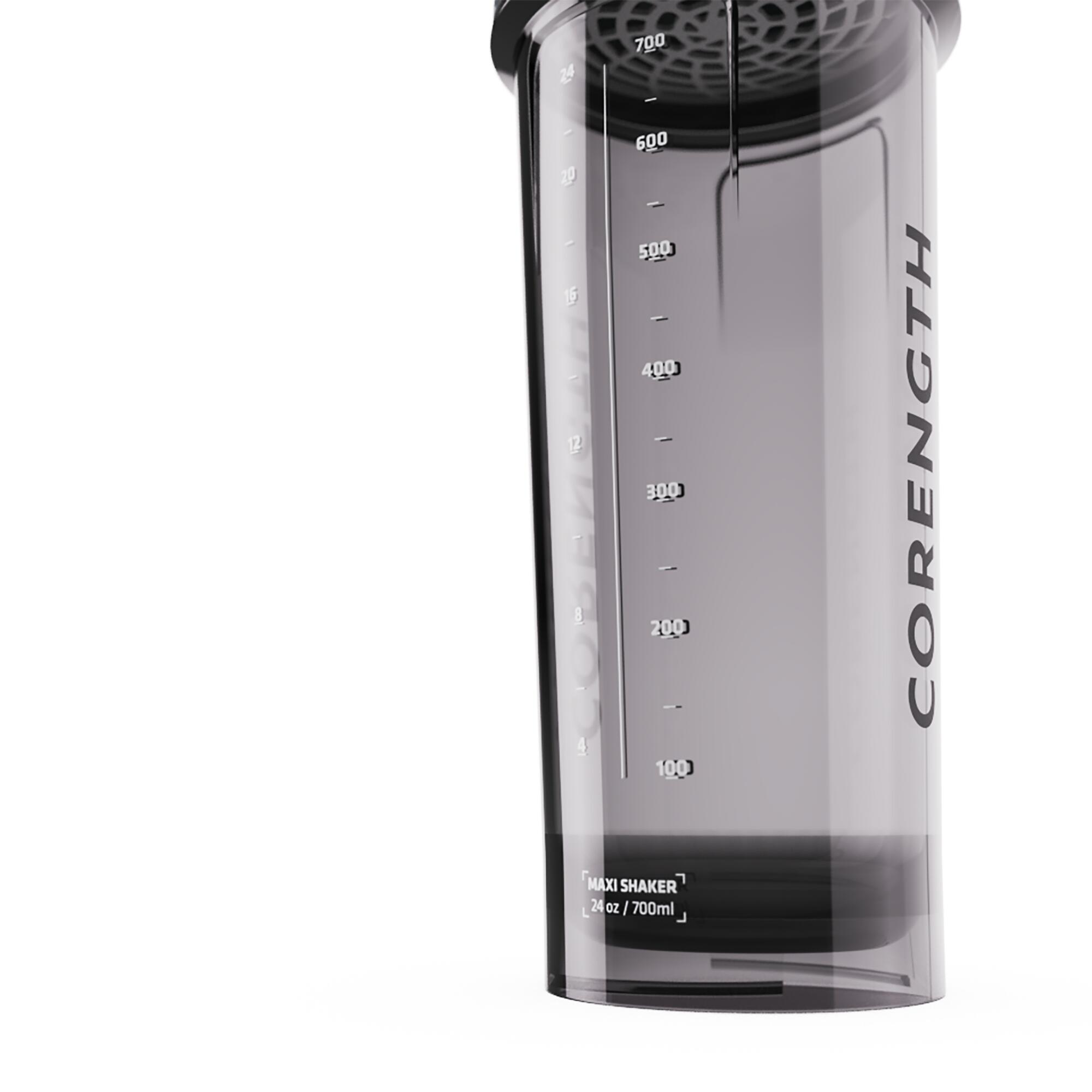 Maxi Shaker 700ml, Leak-Proof Cap with Double Click, Eco Material,Black