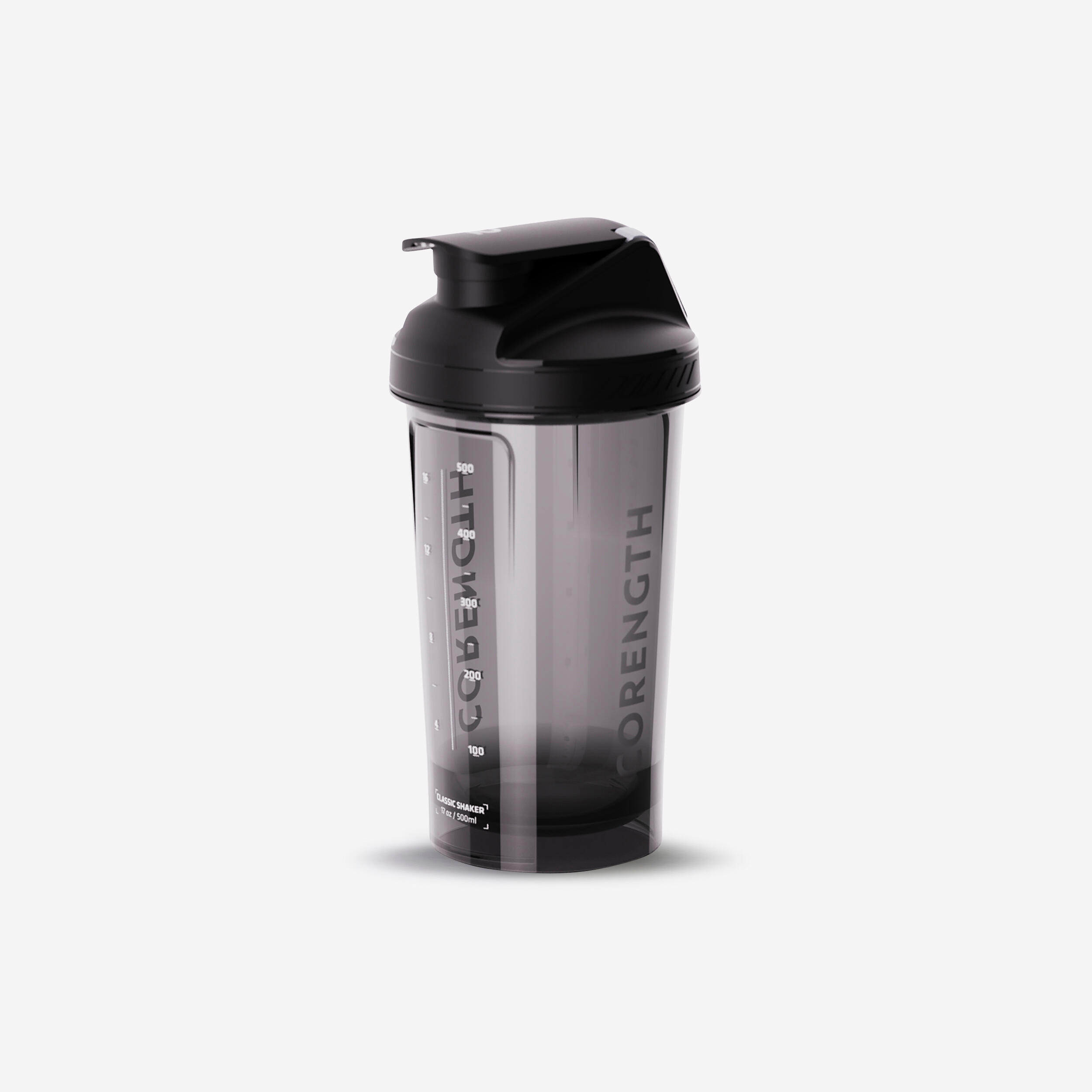 Classic Shaker 500ml, Leak-Proof Cap with Double Click, Eco Material, Black