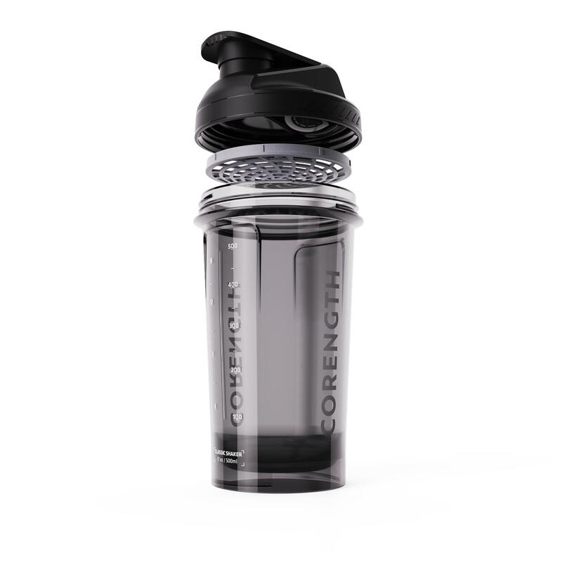 SHAKER CLÁSSICO DE MUSCULAÇÃO 500 ml PRETO