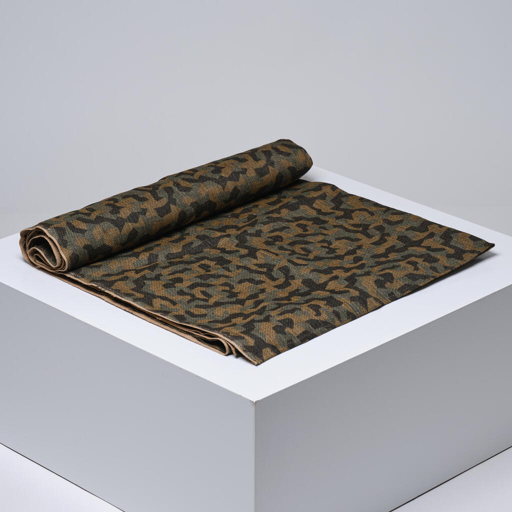Džutas auduma medību tīkls ar kamuflāžas rakstu “500”, 1,4 x 4 m