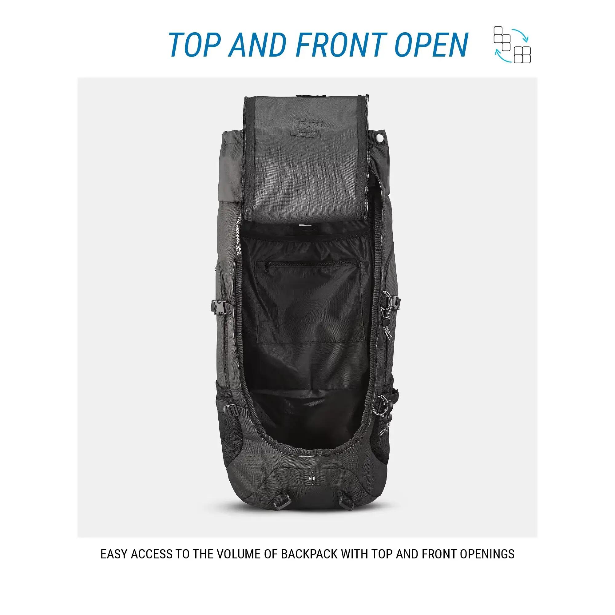 Morral  de senderismo 50L  Simond MT100 - Negro 9/42
