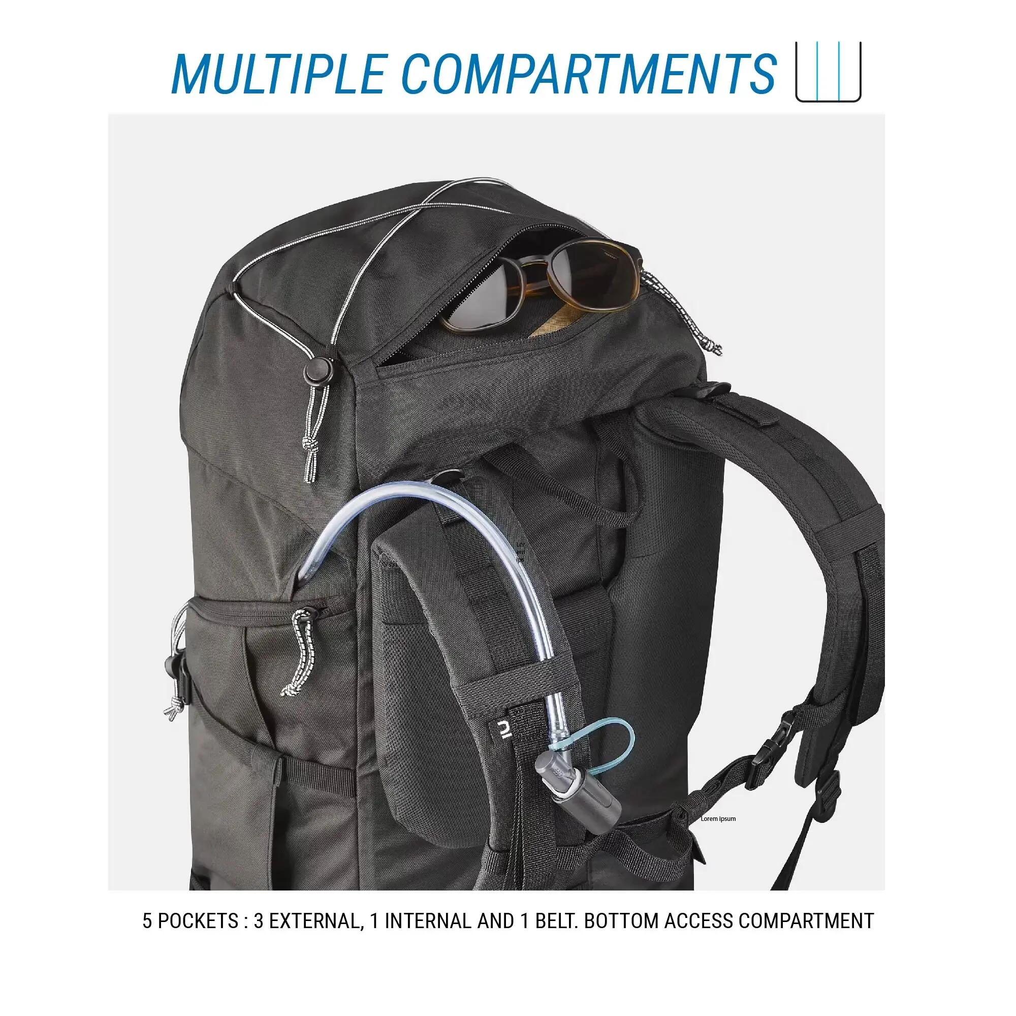 Morral  de senderismo 50L  Simond MT100 - Negro 8/42
